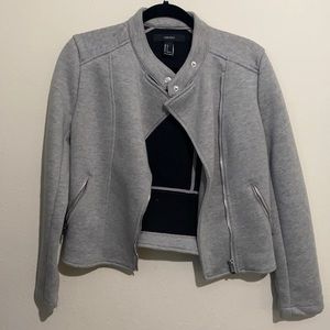 Forever 21 gray zipper jacket.
